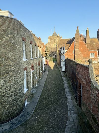 View from upstairs at Lamb House toward the Chursh.