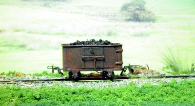 2 ton iron coal wagon.