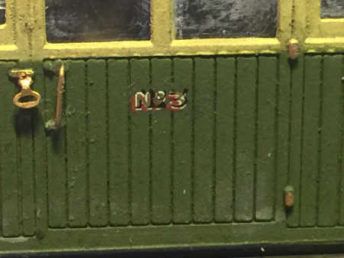 Transfers added to the sides of the railcar.