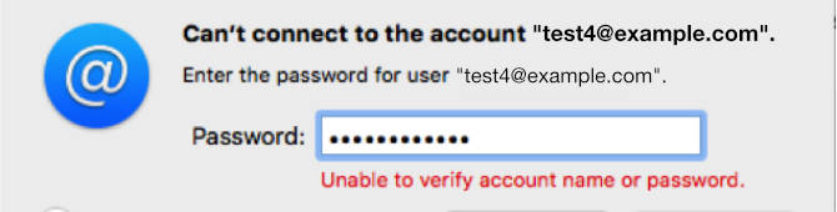 Verify account password