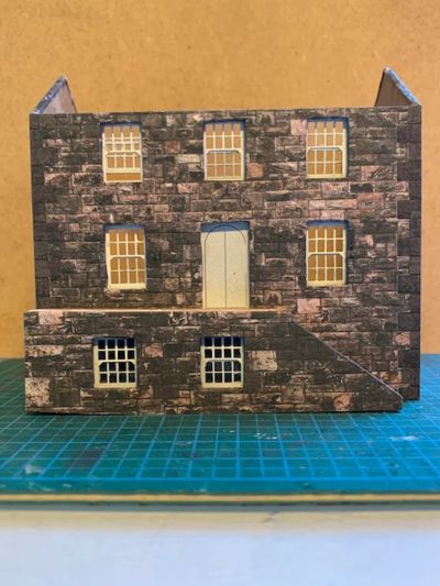 Customs House wrapped with windows and doors added.