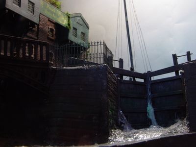 The tidal lock at Loxley Barton Falls.