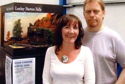 Paula and I with Loxley Barton Falls at the Amberley Steam Gala 2006.