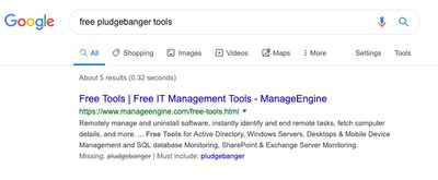 free pludgebangers tools search.