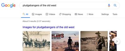 pludgebangers of the old west search.