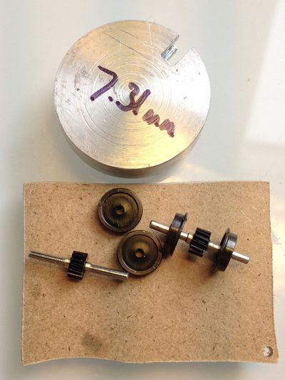 Small Run Batch Deutz — setting the back to back wheel measurements to my standard of 7.31mm.