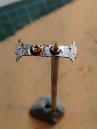 Small Run Batch Deutz — nuts soldered onto cross bar.