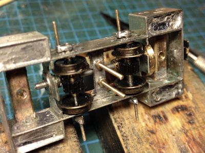 Small Run Batch Deutz — cranks added to axels.