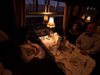 After dinner by Simon Cox - Sat, October 15, 2011: On the swanage Belle Having gone through four courses it was time to relax.