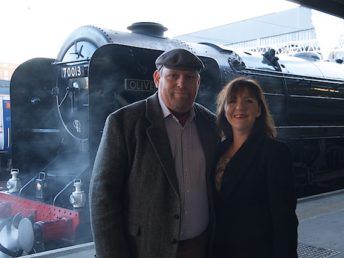 Swanage Belle by Simon Cox - Sat, October 15, 2011: Euston Me, Paula and Olvier Cromwell.