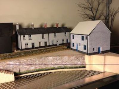 Whitesands Quay cottages on the layout with the harbour cottage.