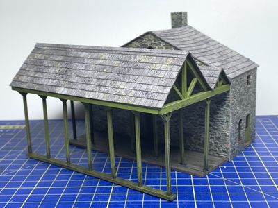 Woodwork Painted and roof added